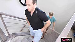 Cuck watches best friend creampie my tight cunt!