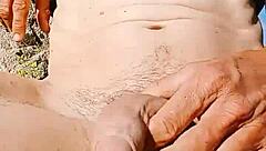 stroking my throbbing monster cock till it explodes solo