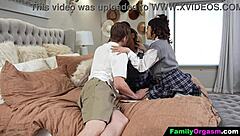 Stepsisters swap stepbrothers hardcore orgy after school