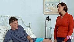 stepmom guides my taboo first fuck holding hands in heated session