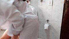 nurse rides doctor's monster cock in hospital bathroom