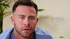 Brunette masseuse: suck cock during nuru now?