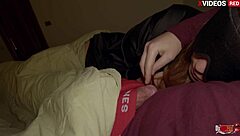 Milf deepthroats cock until cum in mouth