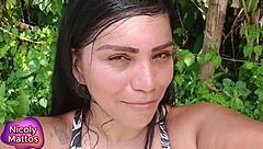 Nicoly Mattos' dripping anal creampie tease