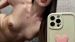 They shoved it all deep inside me in the bathroom, quick raw sex caught on video