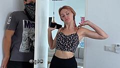 check this redhead's sexy feet while duct taped bound