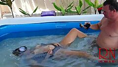 regina noir sucks cock underwater then gets dominated poolside