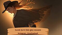 guy moans wildly during intense erotic solo orgasm