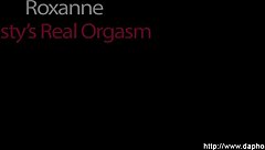 busty brunette neighbor masturbates juicy wet pussy legs spread