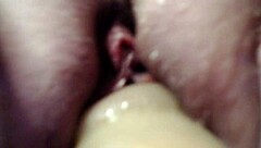 Dawn Facesits Chris with Dildo on Chin Riding Voluptuous Glory