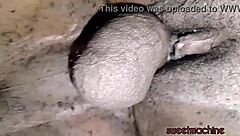 Sweetmachine's black pussy orgasms on homemade machine