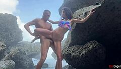 i traded legs for a mermaid babe's sloppy beach creampie