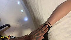 Wow, virgin teen loses it at motel with tattooed delivery guy!