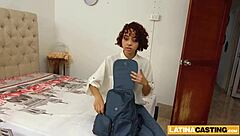 innocent latina cutie gets roughly pounded at fake casting interview.