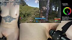 Goth gamer mistress larentiah naked rust stream masturbation