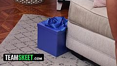 cute latina shares cock first threesome with best friend