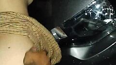 Horny Latina Prostitute Fucked Publicly on Beach Car!