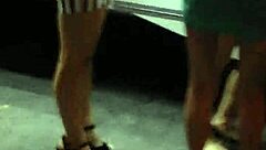 Candid Asian Slut In Tight Miniskirt Heels