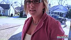 I'm horny blonde milf primrose giving bj swallowing cum