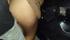 Horny Latina Prostitute Fucked Publicly on Beach Car!