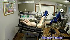 Daisy bean plays naughty nurse in latex gloves handcuffs pov