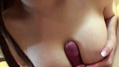 Busty brunette Maria Amane fucked hard after bathroom rub