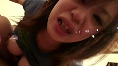 japanese backpackers meet older guys for creampie fun in hostel