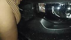 Horny Latina Prostitute Fucked Publicly on Beach Car!