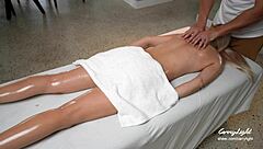 Pervert Masseur Makes Client Squirt Fountain from Inappropriate Oil Massage!