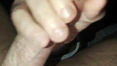 Big dick guy jerks off watching homemade porn