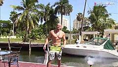 two lovely teen sluts threesome with big cocks outdoors