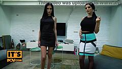 Nelly Kent and Sasha Rose Ride Pound Your Cock Cowgirl Anal Every Position POV