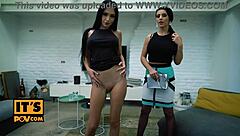 Nelly Kent and Sasha Rose Ride Pound Your Cock Cowgirl Anal Every Position POV