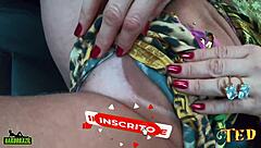 Cleo Cadillac flashes big ass tits during wild Brazilian street ride