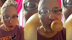 asmr bubble gum pops drive kinky headphone ecstasy wild!