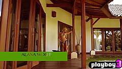 All Natural Bubble Butt Milf Alana Wolfe Strips Poses