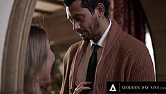 Wife Catches Lying Husband Cheating with Anal Mistress Nicole Doshi Deepthroat