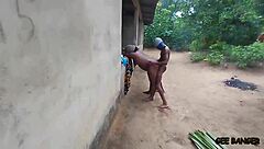 Village Amateur Kitchen Cowgirl Ride On Two Long Cocks Bent Over Doggystyle