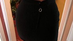 laura spreads dressed tight pussy wide for homemade cock pounding