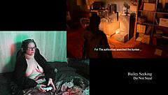 Bold Naked BBW Glasses Girl Plays Alan Wake 2 Part 13