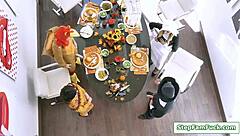 stepmom and teen dive into family group pussy licking blowjobs and old young sex