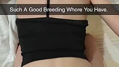 ovulating milf begs daddy breed her cheating snapchat fuck