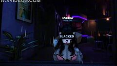 Big tits ebony bent over deepthroats rough monster cock doggystyle