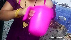 hot desi bhabhi strips and bathes sensually in steamy mms leak