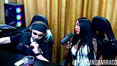 brazilian ebony latinas ignite podcast with hot pussy licking orgy