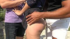 melany's wild outdoor mmf thrill skinny natural tits