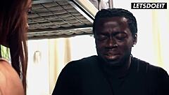 Lucky teen fucks tight bbc roommate in horny vacation dorm