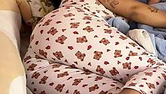 chubby ebony babe farts loud natural on bed