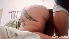 ebony bbw gordinha takes massive black cock deep in her fat ass