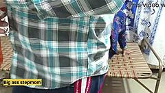 tailor fucks hot shaved indian pussy missionary at shop hindi